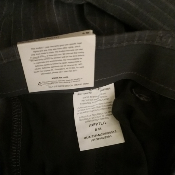 Lee Mid Rise Straight Sz 6M Pants - Picture 5 of 7